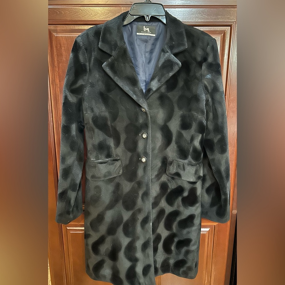 Vintage 90’s Blanc Noir faux fur coat
